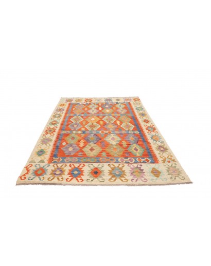 Tappeto Kilim Afghanistan marrone azzurro 178x243