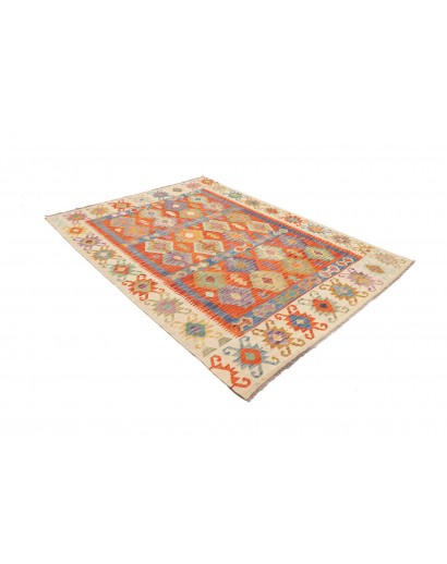 Tappeto Kilim Afghanistan marrone azzurro 178x243