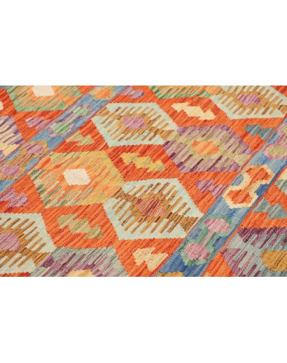 Tappeto Kilim Afghanistan marrone azzurro 178x243