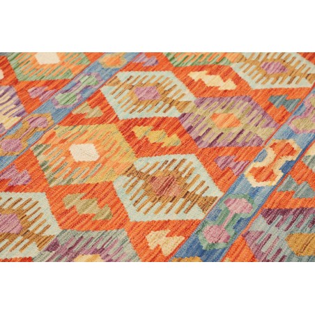 Tappeto Kilim Afghanistan marrone azzurro 178x243