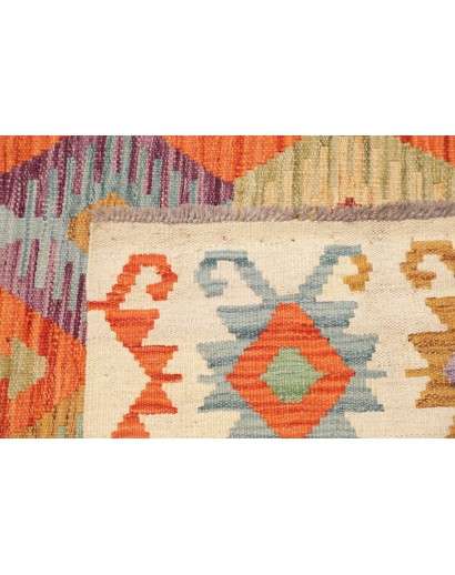 Tappeto Kilim Afghanistan marrone azzurro 178x243