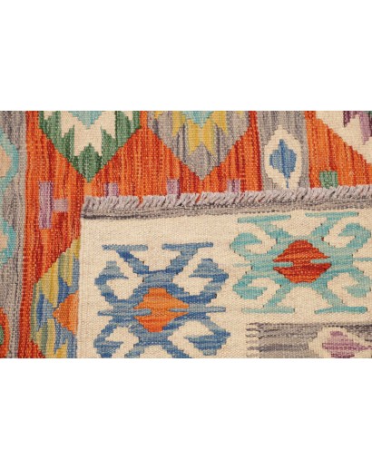 Tappeto Kilim Afghanistan marrone rosso 172x248