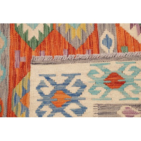 Tappeto Kilim Afghanistan marrone rosso 172x248