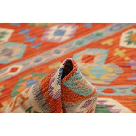 Tappeto Kilim Afghanistan marrone rosso 172x248