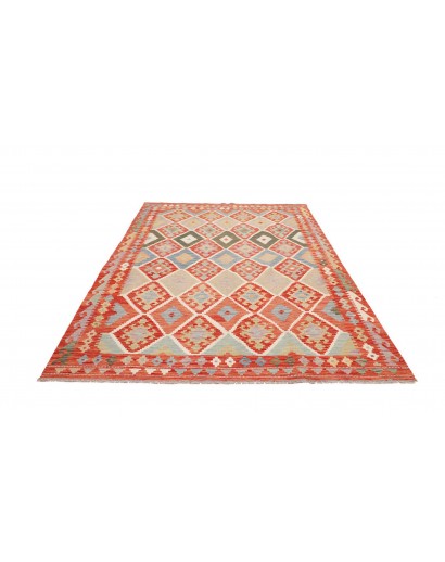 Tappeto Kilim Afghanistan marrone 179x237