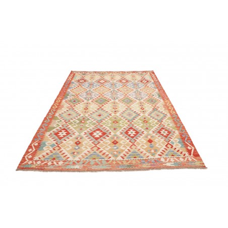 Tappeto Kilim Afghanistan beige marrone 173x244