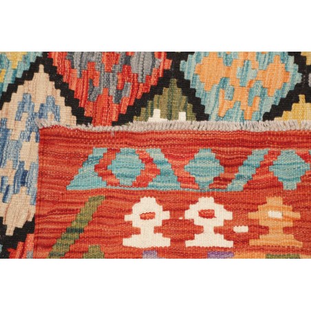 Tappeto Kilim Afghanistan marrone grigio 177x244