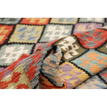 Tappeto Kilim Afghanistan marrone grigio 177x244