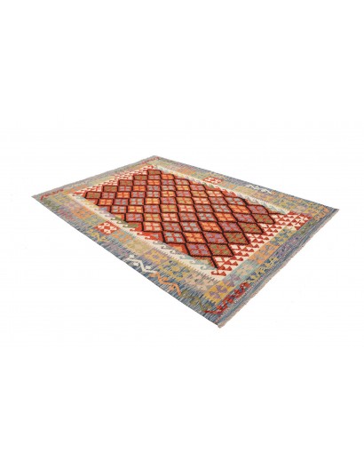 Tappeto Kilim Afghanistan marrone bianco 173x248