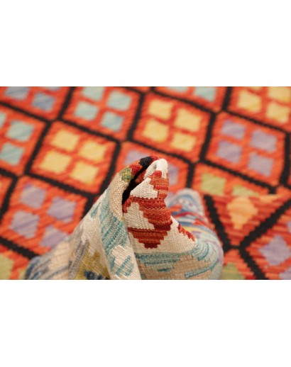 Tappeto Kilim Afghanistan marrone bianco 173x248