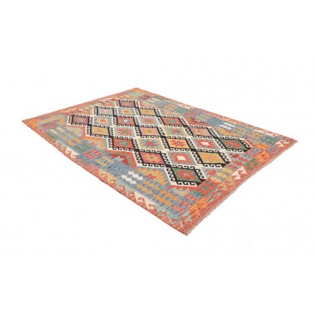 Tappeto Kilim Afghanistan marrone bianco 174x235