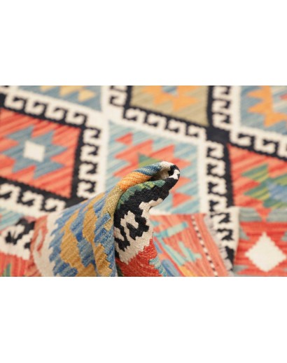 Tappeto Kilim Afghanistan marrone bianco 174x235