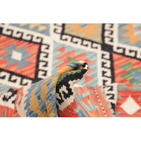 Tappeto Kilim Afghanistan marrone bianco 174x235