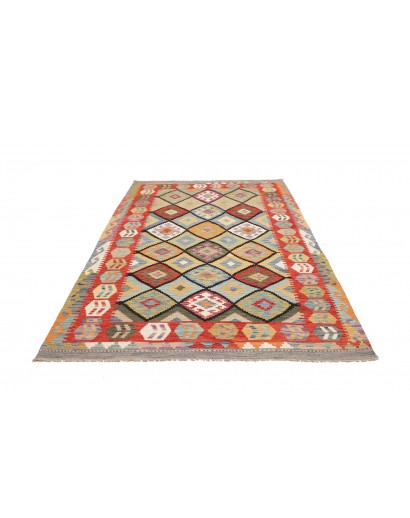 Tappeto Kilim Afghanistan marrone 174x238