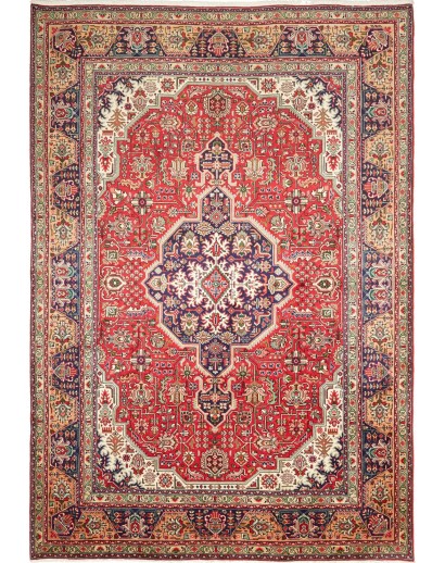 Tappeto Tabriz Persia marrone grigio 200x292