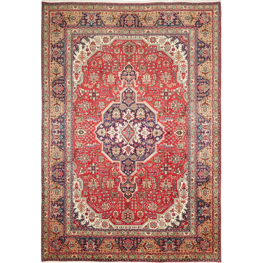 Tappeto Tabriz Persia marrone grigio 200x292 Tappeto Tabriz Persia marrone grigio 200x292