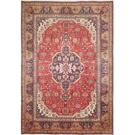 Tappeto Tabriz Persia marrone grigio 200x292
