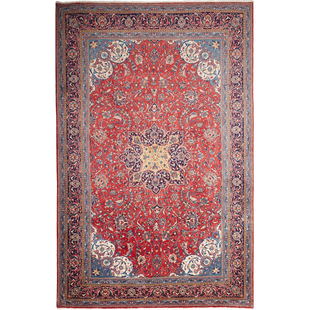Tappeto Sarough Persia marrone grigio 212x328 Tappeto Sarough Persia marrone grigio 212x328