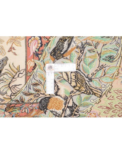 Tappeto Ghom seta Persia marrone 130x197