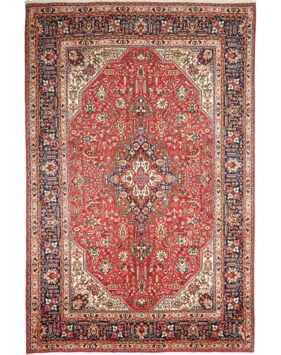 Tappeto Tabriz Persia marrone giallo 195x300