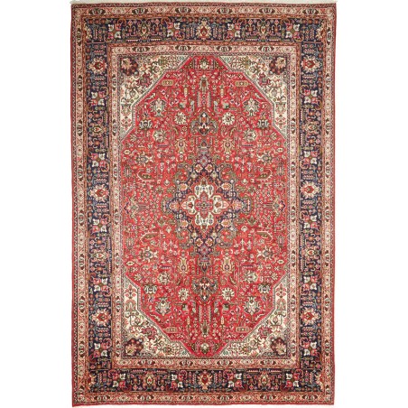 Tappeto Tabriz Persia marrone giallo 195x300