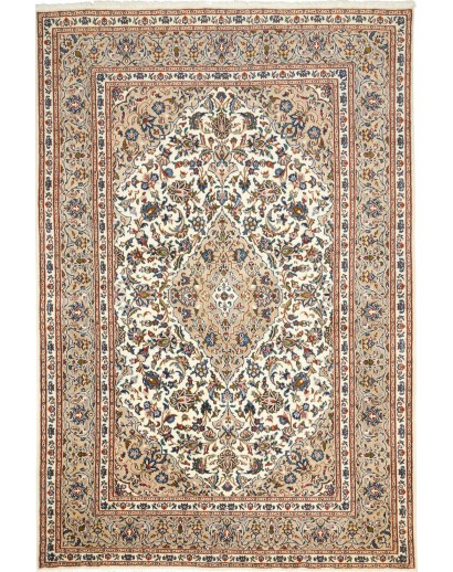 Tappeto Mashad Persia beige marrone 198x296