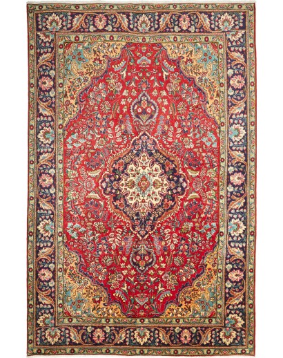 Tappeto Tabriz Persia marrone grigio 200x305
