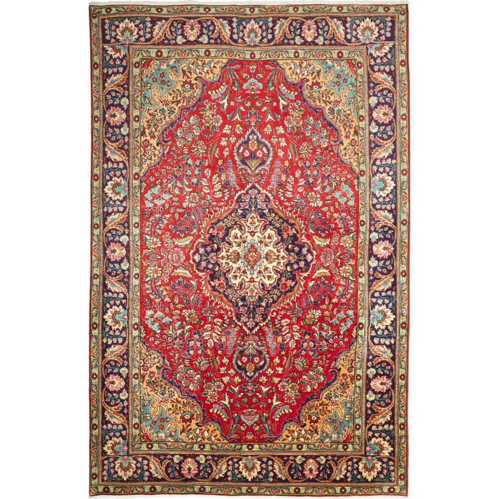 Tappeto Tabriz Persia marrone grigio 200x305 Tappeto Tabriz Persia marrone grigio 200x305