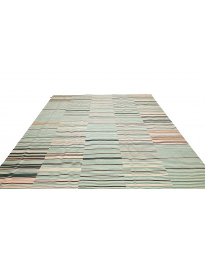 Tappeto Kilim Persia bianco verde 252x305