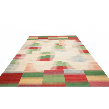 Tappeto Kilim Persia beige verde 250x352