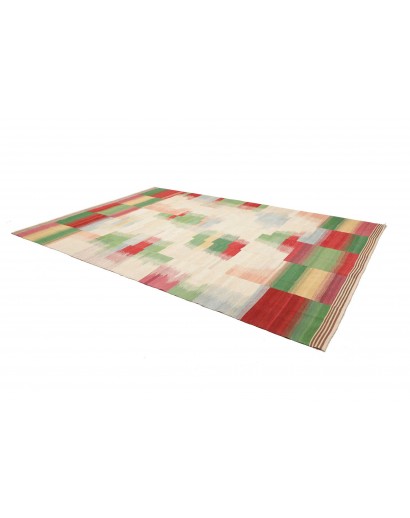 Tappeto Kilim Persia beige verde 250x352