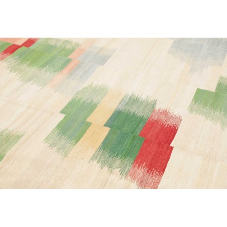 Tappeto Kilim Persia beige verde 250x352