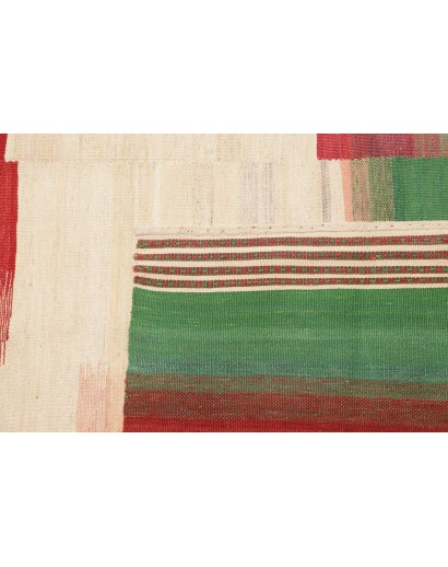 Tappeto Kilim Persia beige verde 250x352