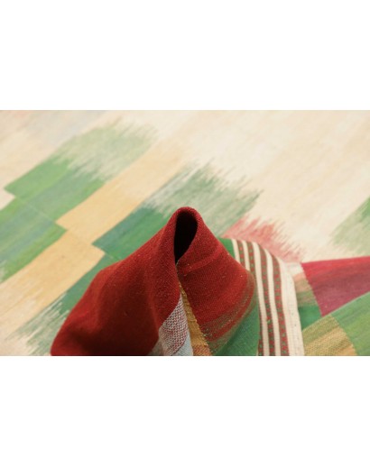 Tappeto Kilim Persia beige verde 250x352