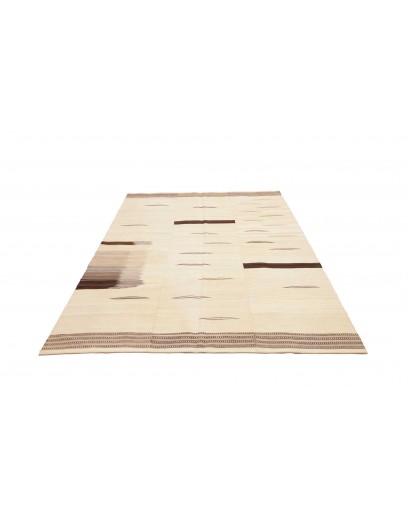 Tappeto Kilim Persia bianco verde 165x233