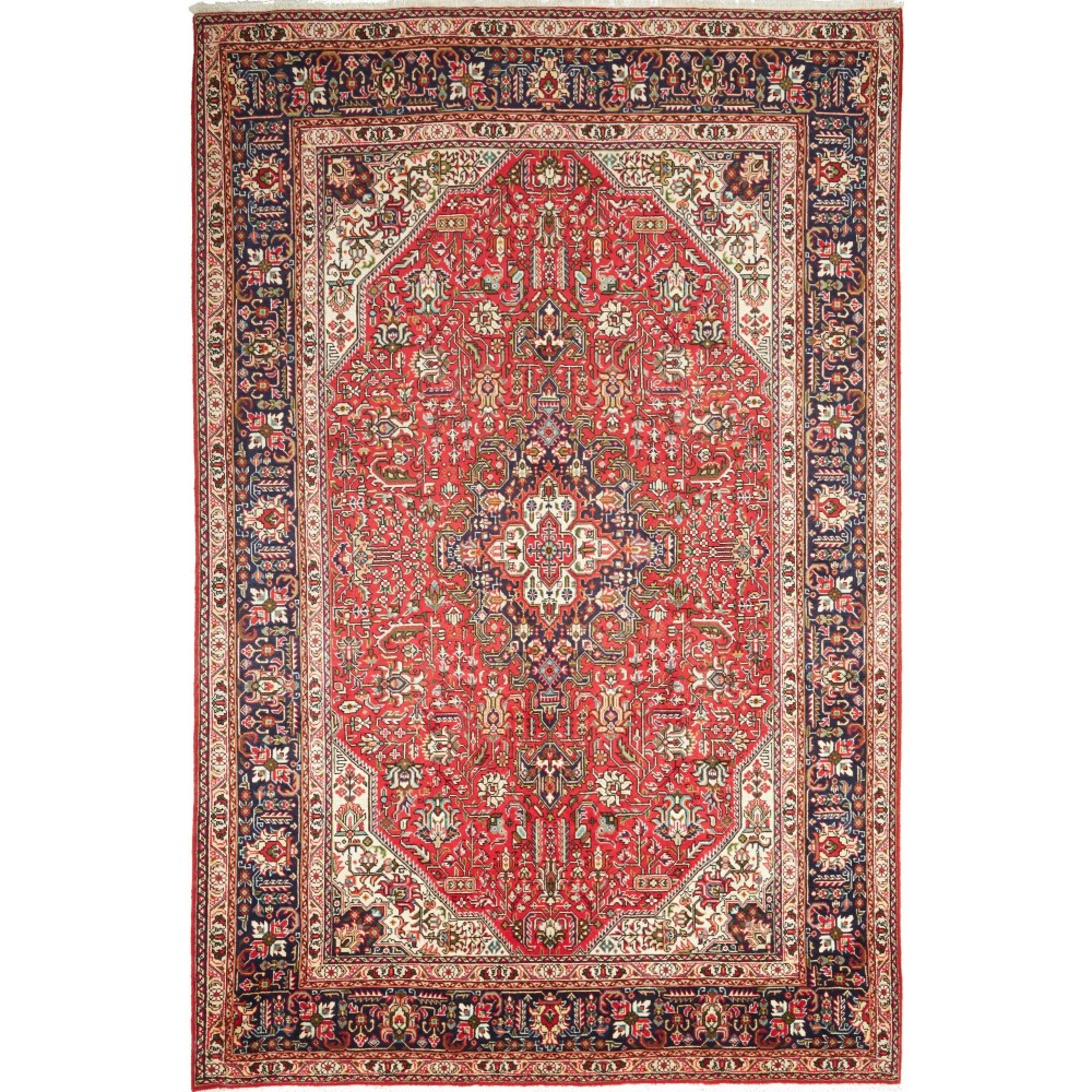 Tappeto Tabriz Persia marrone grigio 206x300 Tappeto Tabriz Persia marrone grigio 206x300