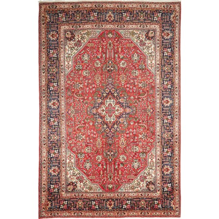 Tappeto Tabriz Persia marrone grigio 206x300