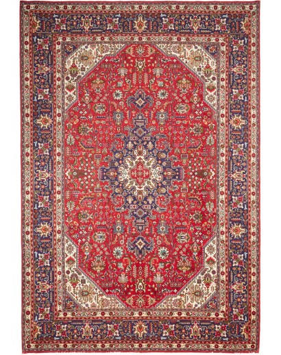 Tappeto Tabriz Persia marrone grigio 200x297