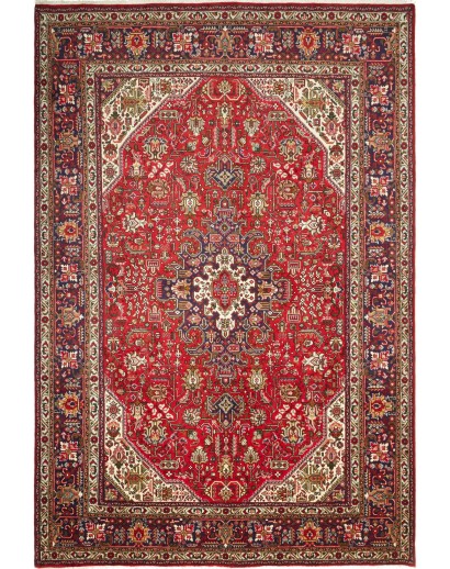 Tappeto Tabriz Persia marrone giallo 203x304