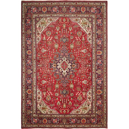 Tappeto Tabriz Persia marrone giallo 203x304