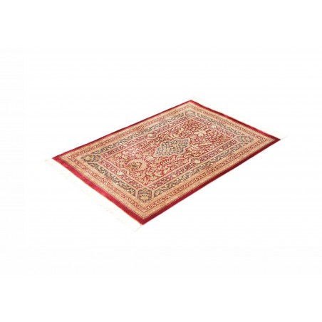 Tappeto Ghom seta Persia giallo marrone 80x117