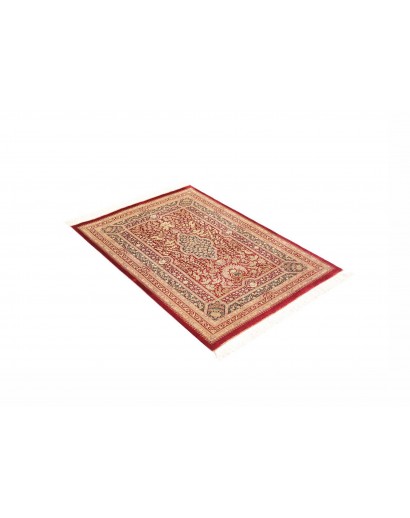 Tappeto Ghom seta Persia giallo marrone 80x117
