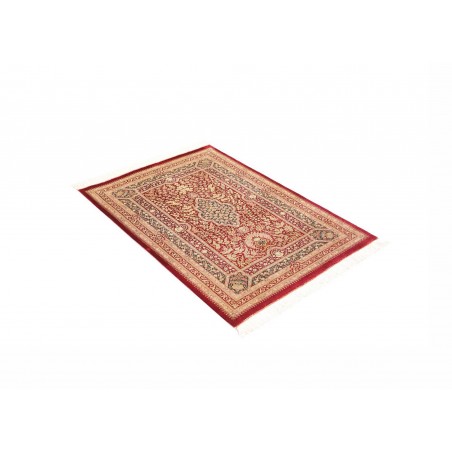 Tappeto Ghom seta Persia giallo marrone 80x117