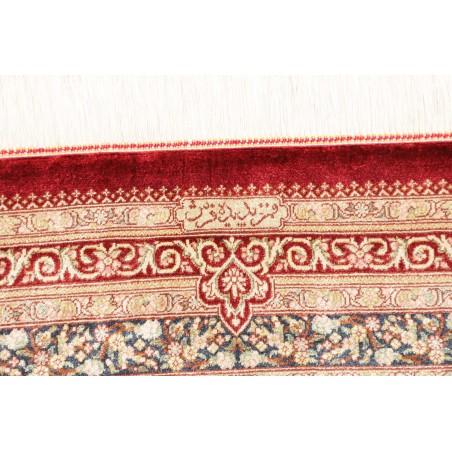 Tappeto Ghom seta Persia giallo marrone 80x117