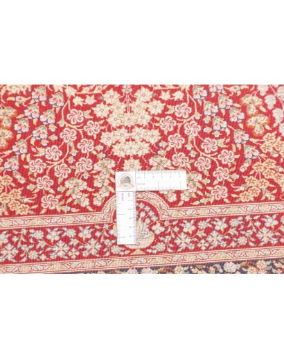 Tappeto Ghom seta Persia giallo marrone 80x117