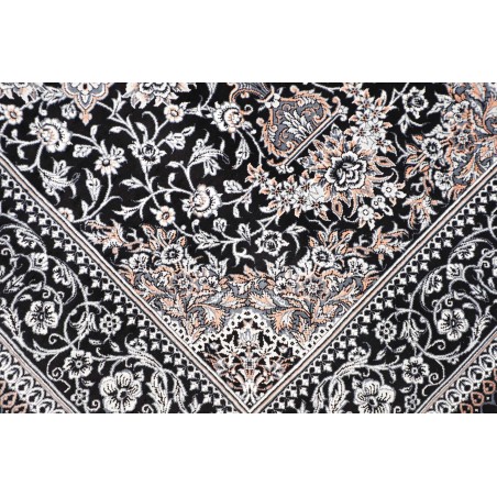 Tappeto Ghom seta Persia bianco 80x121