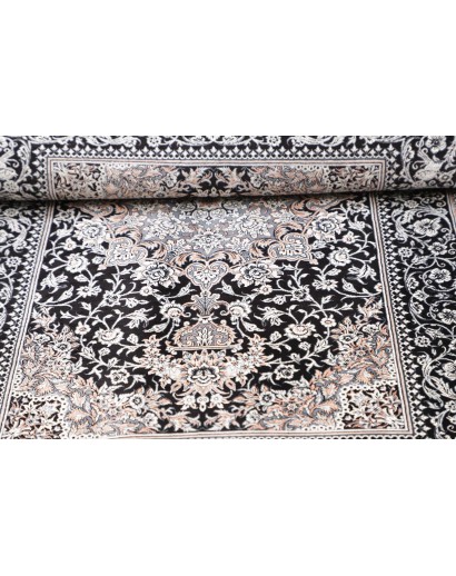 Tappeto Ghom seta Persia bianco 80x121