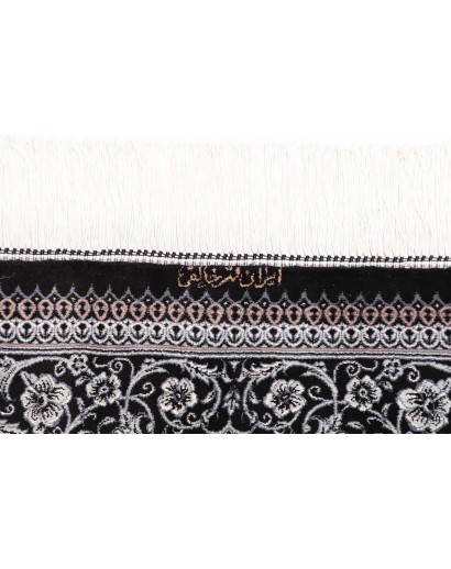 Tappeto Ghom seta Persia bianco 78x120