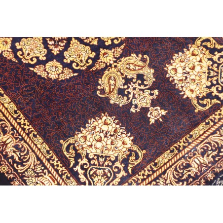 Tappeto Ghom seta Persia marrone 61x90