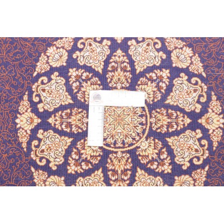 Tappeto Ghom seta Persia marrone 61x90